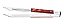 PEGADOR CARNE INOX POLYWOOD VER - Imagem 1