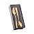 CJ 6 COLHERES AÇO INOX P/SOBREMESA PISA DOURADO - Imagem 1