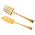 CJ 2PC FACA E GARFO AÇO INOX P/SERVIR PEIXE BERNA DOURADO - Imagem 1