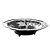 CENTRO DE MESA METAL C/PÉ BLACK 19x5cm - Imagem 3