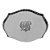 CENTRO DE MESA METAL C/PÉ ROMA BLACK 22x15x6cm - Imagem 2