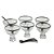 CJ 6 BOWLS VIDRO C/6 COLHERES P/SOBREMESA VERA BLACK - Imagem 2