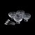 CJ 4 BOWLS VIDRO C/4 COLHERES P/SOBREMESA LYS BLACK - Imagem 4