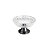 CENTRO DE MESA CRISTAL C/PÉ AÇO LYS BLACK 30cm - Imagem 2