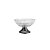 CENTRO DE MESA CRISTAL C/PÉ AÇO LYS BLACK 30cm - Imagem 3
