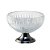 CENTRO DE MESA CRISTAL C/PÉ AÇO QUEEN BLACK 25cm - Imagem 2