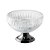 CENTRO DE MESA CRISTAL C/PÉ AÇO QUEEN BLACK 25cm - Imagem 1