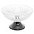 CENTRO DE MESA CRISTAL C/PÉ AÇO QUEEN BLACK 30cm - Imagem 1