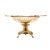 CENTRO DE MESA METAL C/PÉ DOURADO 30x14cm - Imagem 4
