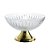 CENTRO DE MESA CRISTAL C/PÉ AÇO QUEEN DOURADO 30cm - Imagem 2