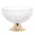 CENTRO DE MESA CRISTAL C/PÉ AÇO QUEEN DOURADO 25cm - Imagem 2