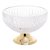 CENTRO DE MESA CRISTAL C/PÉ AÇO QUEEN DOURADO 25cm - Imagem 1