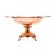 CENTRO DE MESA METAL C/PÉ ROSE 30x14cm - Imagem 4