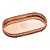 BANDEJA METAL C/PÉ ROMA ROSE 31x17x4cm - Imagem 1