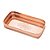 BANDEJA METAL C/PÉ ROMA ROSE 33x16x6cm - Imagem 1