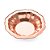CENTRO DE MESA METAL C/PÉ ROSE 19x5cm - Imagem 1