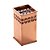 PORTA CANETA METAL ROMA ROSE 6x10cm - Imagem 1
