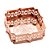 BANDEJA METAL ROMA ROSE 12x5cm - Imagem 1