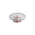 PRATO P/BOLO CRISTAL C/PÉ AÇO LYS ROSE 32cm - Imagem 1