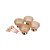 CJ 4 BOWLS VIDRO ÂMBAR C/4 COLHERES P/SOBREMESA LYS ROSE - Imagem 1