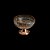 CENTRO DE MESA CRISTAL ÂMBAR C/PÉ AÇO LYS ROSE 25cm - Imagem 4