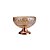 CENTRO DE MESA CRISTAL ÂMBAR C/PÉ AÇO LYS ROSE 25cm - Imagem 3