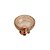 CENTRO DE MESA CRISTAL ÂMBAR C/PÉ AÇO LYS ROSE 25cm - Imagem 1