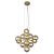 PENDENTE VINHA DOURADO E CONHAQUE (D)45CM (A)45CM  14XG9 98W - Imagem 1