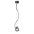 PENDENTE TAHI DOURADO E TRANSP (D)14CM (A)15CM  1XG9 25W - Imagem 1