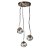 PENDENTE TAHI DOURADO E TRANSP (D)38CM (A)15CM  3XG9 75W - Imagem 1