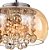 PENDENTE / PLAFON SOHO CROMADO TRANSP E AMBAR (D)22CM (A)12CM  1XG9 25W - Imagem 3