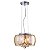 PENDENTE / PLAFON SOHO CROMADO TRANSP E AMBAR (D)28CM (A)13CM  3XG9 75W - Imagem 1