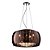 PENDENTE / PLAFON SOHO CROMADO TRANSP E COBRE (D)40CM (A)23CM  5XG9 125W - Imagem 1