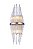 ARANDELA SANSA DOURADO E TRANSP (D)12CM (A)55CM  2XE14 80W - Imagem 1