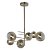 PENDENTE RIO NICKEL E FUME (D)84CM (A)90CM  6XG9 150W - Imagem 1