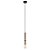 PENDENTE PRIH COBRE E PRETO  (D)5CM (A)30CM  1XE27 40W - Imagem 1