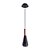 PENDENTE PITUCO ROSE GOLD E PRETO (D)9CM (A)26CM  1XGU10 10W - Imagem 1