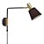 ARANDELA PIPE DOURADO PRETO E MARROM (D)12CM (A)31CM  1XE14 40W - Imagem 1