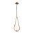 PENDENTE PINGO BRONZE E BRANCO  (D)18CM (A)49CM  1XG9 25W - Imagem 1