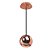 PENDENTE PIN D 12CM X 11,5CM  1XGU10 127V / 220V COBRE - Imagem 1