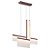 PENDENTE PATUÁ BRANCO E MARROM (C)9CM (L)81CM (A)66CM  12W + 18W + 24W 2700K 2311LM - Imagem 1