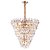 LUSTRE PARIS DOURADO E TRANSP (D)65CM (A)65CM  11XE14 440W - Imagem 1