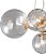 PENDENTE OXALA DOURADO E TRANSP (C)62.3CM (L)49.6CM (A)31CM  5XG9 125W - Imagem 3