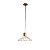 PENDENTE ORO DOURADO E MARROM (D)34CM (A)20CM  1XGU10 10W - Imagem 1