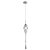 PENDENTE ORGANIKA CROMADO E TRANSP (D)13.5CM (A)65CM  1XE14 40W - Imagem 1
