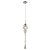 PENDENTE ORGANIKA CROMADO E CHAMPAGNE (D)13.5CM (A)65CM  1XE14 40W - Imagem 1