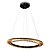 PENDENTE ORBIT CROMADO E TRANSP (D)62CM (A)3.5CM  1X30W 3000K 1650LM - Imagem 1