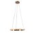 PENDENTE OCA DOURADO E TRANSP (D)60CM (A)4CM  1X32W 3000K 1881LM - Imagem 1