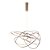 PENDENTE NINHO ROSE GOLD (D)62CM  1X36W 3000K 2880LM - Imagem 1