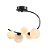 PLAFON NERO CROMO NEGRO E BRANCO (C)49CM (L)33CM (A)53CM  5XG9 50W - Imagem 1